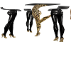 Legs Leopard Table Set