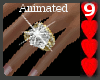 J9~Huge Diamond Ring L