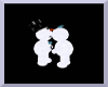 Mr & Mrs Snowman Kissing