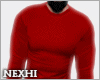 ♔ Fit Sweater Red