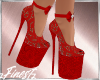 Red Lace heels
