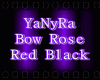 IYIBow Rose Red Black