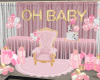 Pink Baby Shower Deco