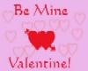 Be Mine Valentine hearts