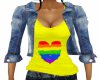 Rainbow Heart Tank Jean
