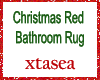 Xmas Red Bathroom Rug