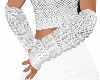 Moore lace gloves white