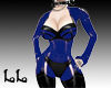 Latex Dress blue