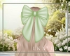 K | Cute Green Bow