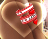 [AA] red ♥ bracelet rt