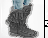 ! Frilly Boots Gray