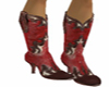 Western Red Boots