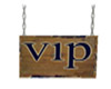 Woodgrain VIP Sign