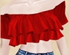 ® Red Ruffled Blouse