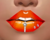 Cathy Neon Orange Lips 2