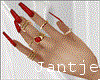 ^J Red Nails
