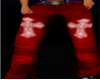 Red Gothic Cross Jeans