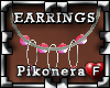 !Pk Earrings Aros W/PInk