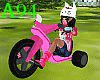 child fuchsia Tricycle