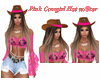 Cowgirl Hat w/Pink