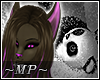 ~MP~ Brown_Pink Wolf Ear