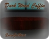 Dark Wood Coffin