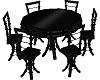 Table and Chairs, Black