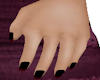 black nails crimson tip