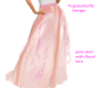 pink long skirt w/ lace