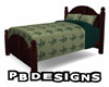 PB Sage Green Cuddle Bed