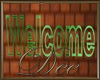 Green Welcome Sign