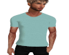 Soft Teal Cotton T-Shirt