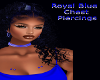 Royal Blue Chest Piercin
