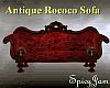 Antique Rococo Sofa Red