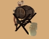 cider barrel and grain