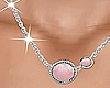 Silver Pink Necklace