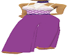 [A] pantsuit purple