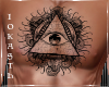 IO-Eye Triangle Tattoo 