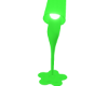 green paint lamp