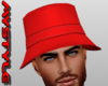 Hat Bucket Red M