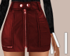 Red Mini Skirt | L