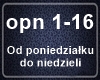 Od poniedzialku do nie..