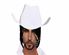 Cowboy hat w/black hair