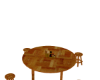 Circle Table 4 Chair