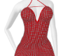 red short diamond dress