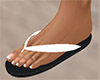 White Flip Flops (F)
