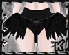 |K| Feather Skirt Black