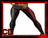 CD Red/Blk Leather Pants