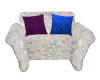 cream chair with cushion