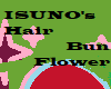 Hair Bun w/ Flowers
